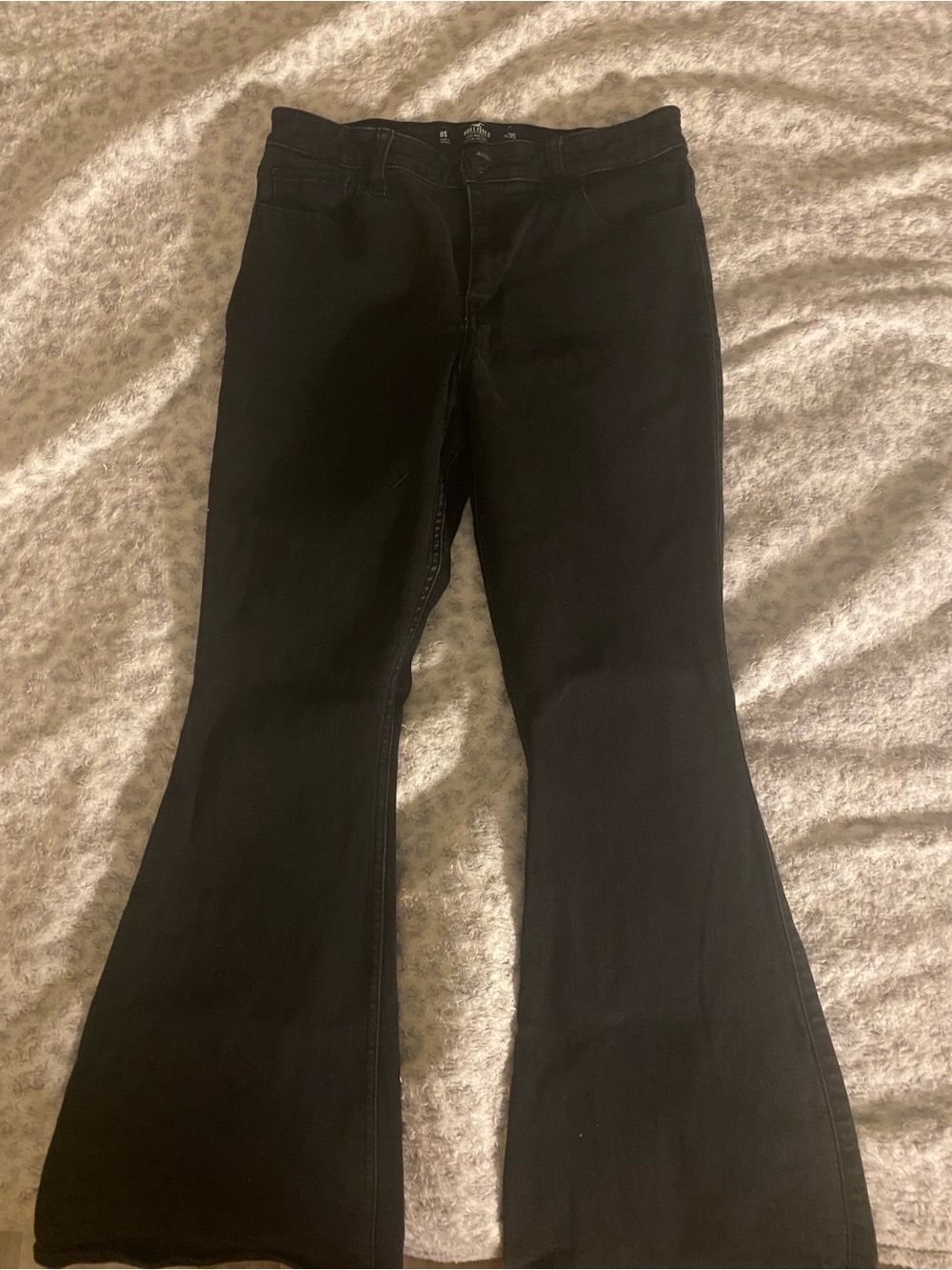 Hollister Black High-Rise Flare Jeans